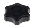 Multiple Lobes Clamping Knob, Screw-On, M8, Black, Pack of 10 pieces